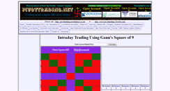 Desktop Screenshot of gannsquareofnine.pivottrading.net